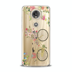 Lex Altern TPU Silicone Motorola Case Floral Bicycle Theme