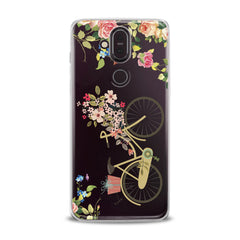 Lex Altern TPU Silicone Nokia Case Floral Bicycle Theme