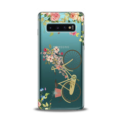 Lex Altern TPU Silicone Samsung Galaxy Case Floral Bicycle Theme