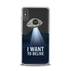 Lex Altern TPU Silicone Motorola Case UFO Quote