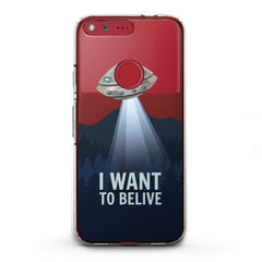 Lex Altern TPU Silicone Google Pixel Case UFO Quote