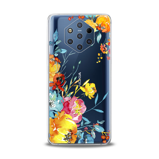 Lex Altern Watercolor Flowers Print Nokia Case