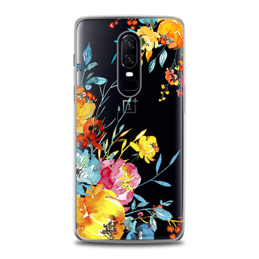 Lex Altern Watercolor Flowers Print OnePlus Case