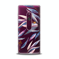 Lex Altern TPU Silicone Sony Xperia Case Purple Branches