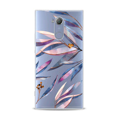 Lex Altern TPU Silicone Sony Xperia Case Purple Branches