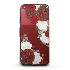 Lex Altern TPU Silicone Google Pixel Case Red Peony