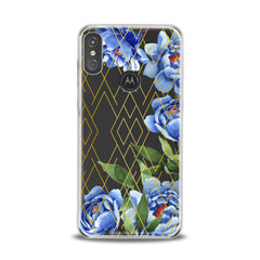 Lex Altern TPU Silicone Motorola Case Blue Peony