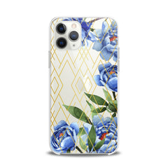 Lex Altern TPU Silicone iPhone Case Blue Peony