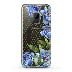 Lex Altern TPU Silicone Samsung Galaxy Case Blue Peony