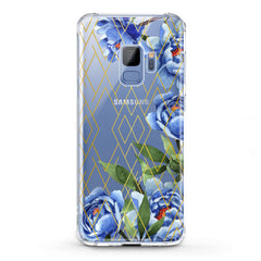 Lex Altern TPU Silicone Samsung Galaxy Case Blue Peony