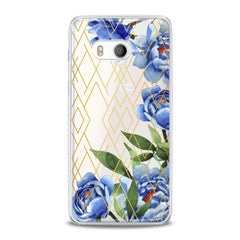 Lex Altern TPU Silicone HTC Case Blue Peony