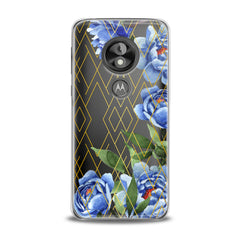 Lex Altern Blue Peony Motorola Case