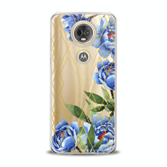 Lex Altern TPU Silicone Motorola Case Blue Peony