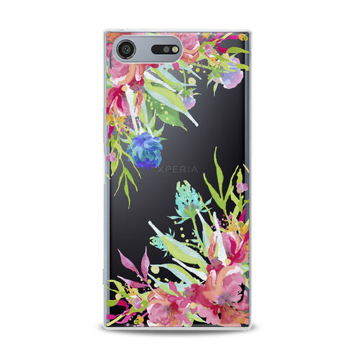 Lex Altern Watercolor Floral Print Sony Xperia Case