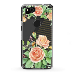 Lex Altern Google Pixel Case Orange Roses