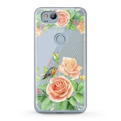 Lex Altern TPU Silicone Google Pixel Case Orange Roses