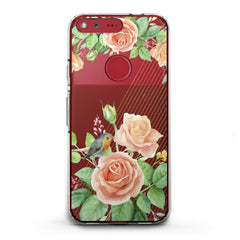 Lex Altern TPU Silicone Google Pixel Case Orange Roses