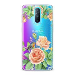 Lex Altern TPU Silicone Oppo Case Orange Roses