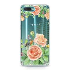 Lex Altern TPU Silicone Oppo Case Orange Roses