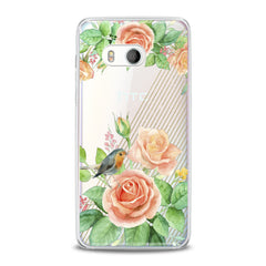 Lex Altern TPU Silicone HTC Case Orange Roses