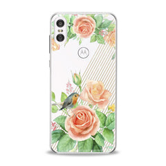 Lex Altern TPU Silicone Motorola Case Orange Roses