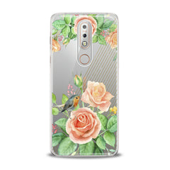 Lex Altern TPU Silicone Nokia Case Orange Roses