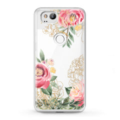 Lex Altern TPU Silicone Google Pixel Case Pink Peony