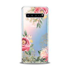 Lex Altern TPU Silicone Samsung Galaxy Case Pink Peony