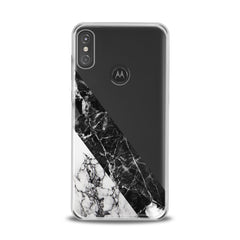 Lex Altern TPU Silicone Motorola Case Corner Marble