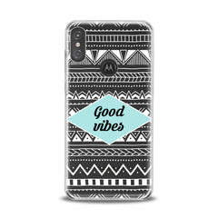 Lex Altern TPU Silicone Motorola Case Geometric Quote