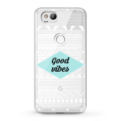 Lex Altern TPU Silicone Google Pixel Case Geometric Quote