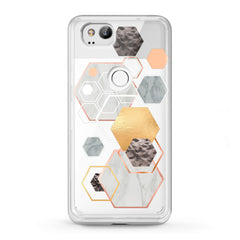 Lex Altern TPU Silicone Google Pixel Case Geometric Hexagons