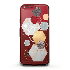 Lex Altern TPU Silicone Google Pixel Case Geometric Hexagons