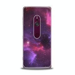 Lex Altern TPU Silicone Sony Xperia Case Purple Abstract Space