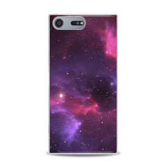 Lex Altern TPU Silicone Sony Xperia Case Purple Abstract Space