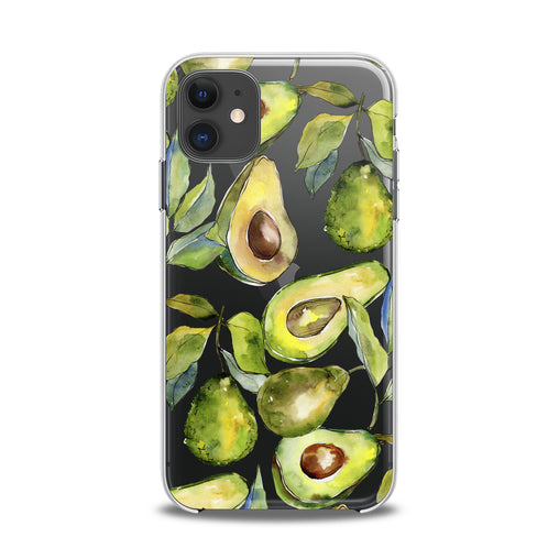 Lex Altern TPU Silicone iPhone Case Avocado Pattern