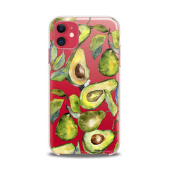 Lex Altern TPU Silicone iPhone Case Avocado Pattern