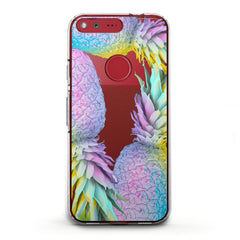 Lex Altern TPU Silicone Google Pixel Case Pastel Pineapple