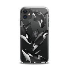 Lex Altern TPU Silicone iPhone Case Watercolor Killer Whales