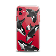 Lex Altern TPU Silicone iPhone Case Watercolor Killer Whales