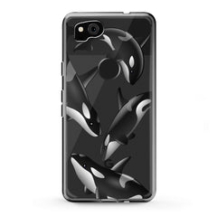 Lex Altern TPU Silicone Google Pixel Case Watercolor Killer Whales