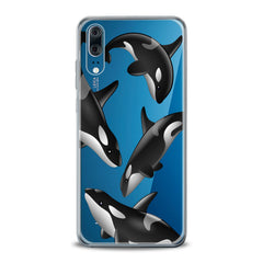 Lex Altern TPU Silicone Huawei Honor Case Watercolor Killer Whales