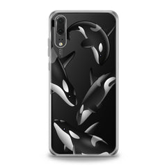 Lex Altern TPU Silicone Huawei Honor Case Watercolor Killer Whales