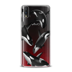 Lex Altern TPU Silicone VIVO Case Watercolor Killer Whales