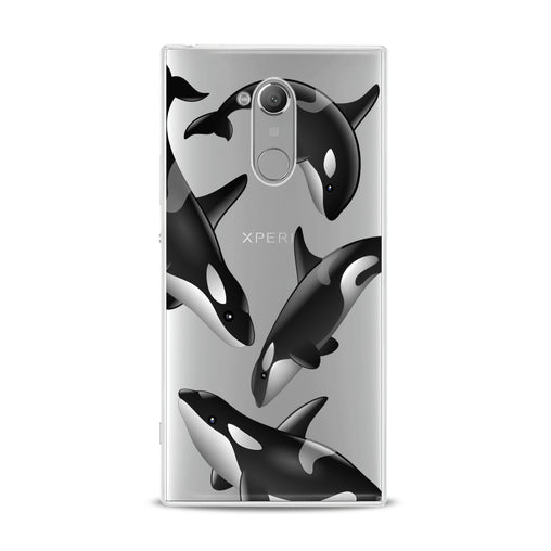 Lex Altern Watercolor Killer Whales Sony Xperia Case