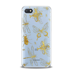 Lex Altern TPU Silicone Xiaomi Redmi Mi Case Golden Insects