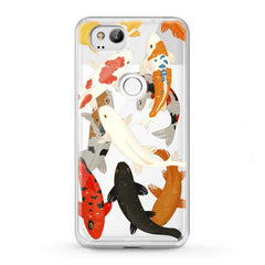 Lex Altern Google Pixel Case Watercolor Fishes