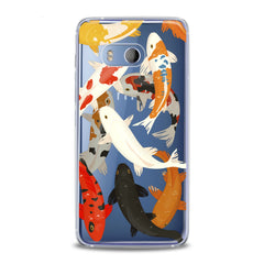 Lex Altern TPU Silicone HTC Case Watercolor Fishes