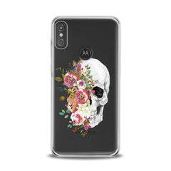 Lex Altern TPU Silicone Motorola Case Floral Skull