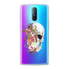 Lex Altern TPU Silicone Oppo Case Floral Skull